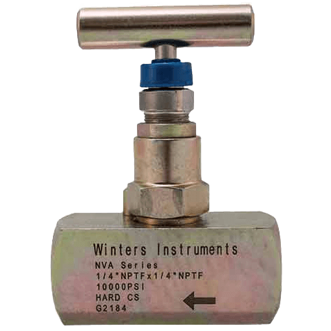 Winters Instruments Needle Valve , NVA (Straight Body, Hard Seat)